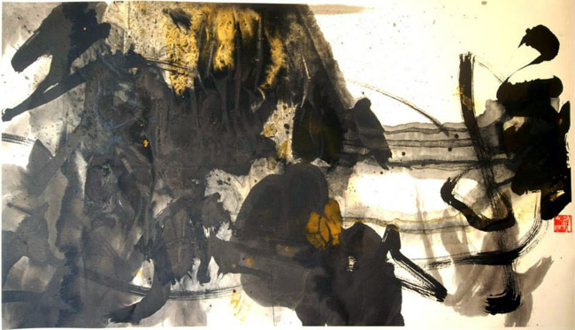 �׾Թ�϶������ˮī����չ������Ĵ�����ī����