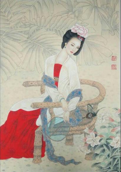 观画家赵健敦煌画像——古意未颓画飞天 心灯长映月牙泉