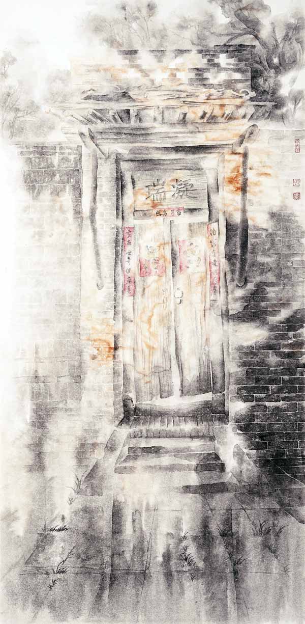 中国山水画家张永乾作品:凝瑞69+138