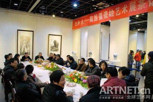 陆国强瓷绘作品展浙江桐乡开幕