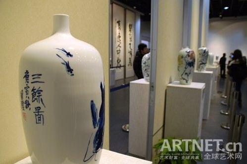 陆国强瓷绘作品展浙江桐乡开幕