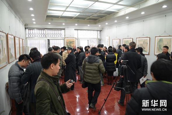 空山滴翠周建朋写意青绿山水画展在京开展