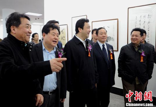 绿叶增春”中国文联六子书画联展亮相福州