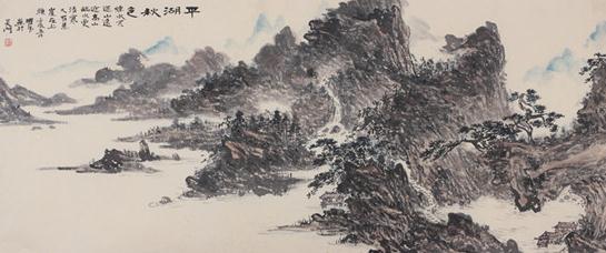 ��ҫ��ɽˮ��չ�ڹ���Խ��ɽ��Ļ