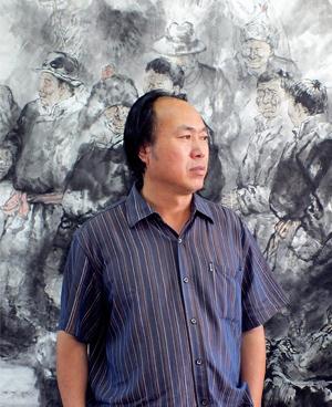 走向绿洲的骆驼-记著名画家王晓银