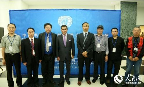 中国书画名家作品展亮相联合国总部