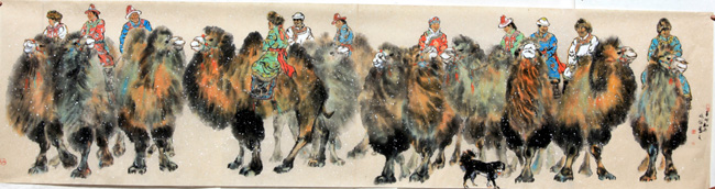 画家王晓银作品-初雪