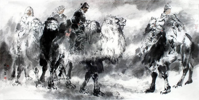 画家王晓银作品-初冬