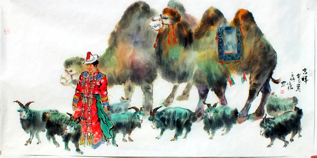 画家王晓银作品-吉祥