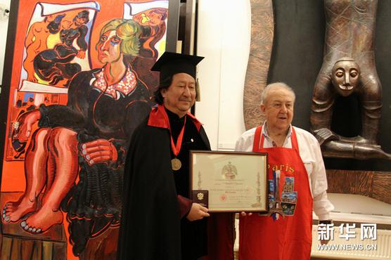 著名画家杨晓阳获俄罗斯艺术科学院荣誉院士称号