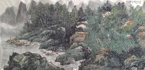 读张馨月的山水画有感