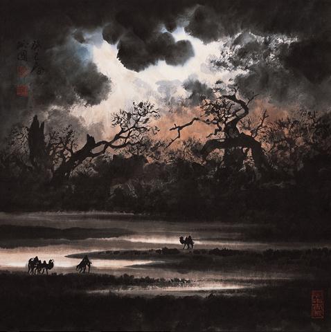 马万国中国山水画作品-昆仑系列 之五