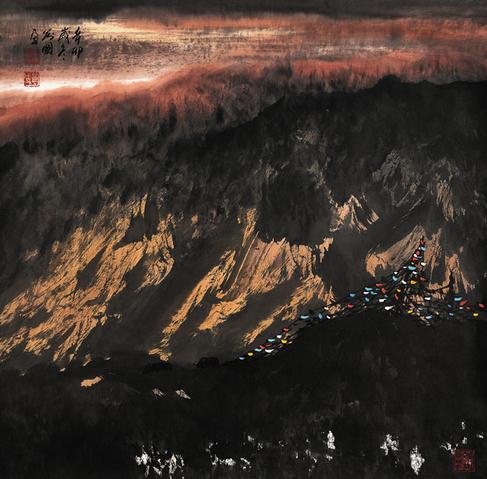 马万国中国山水画作品-昆仑系列 之七