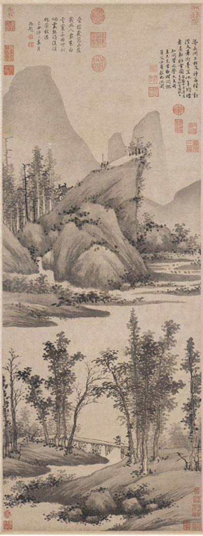台北故宫馆藏明沈周山水画作品赏析(组图)