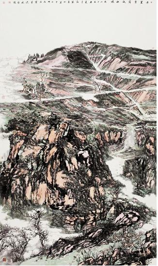 画家刘丽作品《瑞雪过后是阳春》入选第十二届全国美展