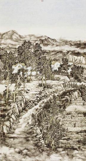 画家刘丽作品《瑞雪过后是阳春》入选第十二届全国美展