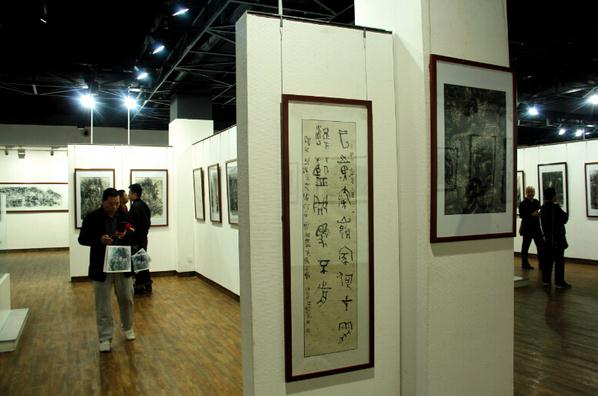 王文业书画精品展亮相陕西省图书馆