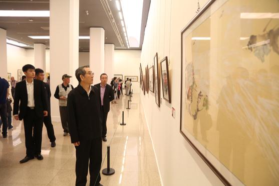 中国当代表演艺术家书画展中国美术馆启幕