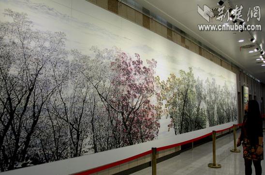 董继宁百件山水画作品亮相湖北图书馆