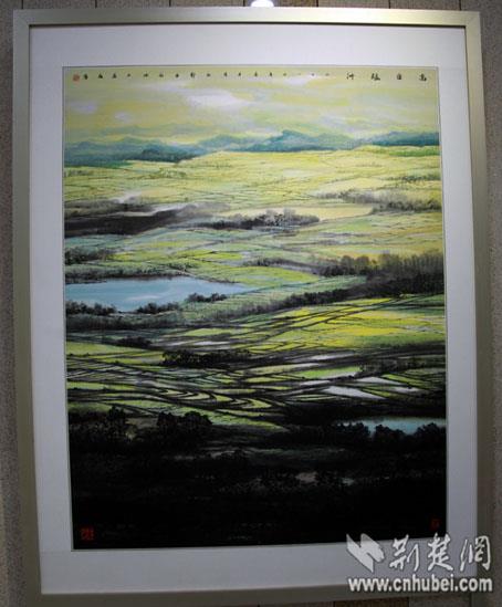 董继宁百件山水画作品亮相湖北图书馆