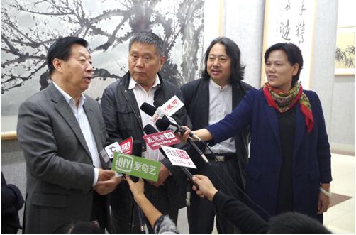全国政协文化下基层活动暨孙文启画展在菏泽举行