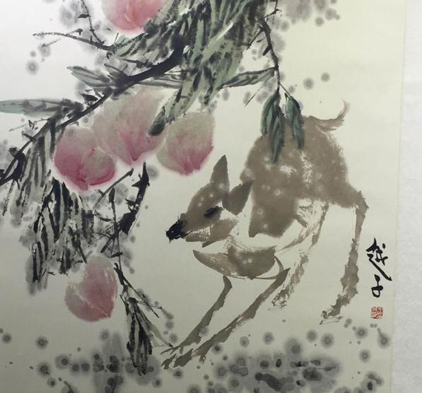 陆越子花鸟画精品展在扬州举办 省美协副秘书长佘玉奇致辞