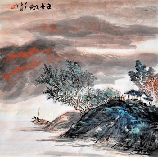 苍茫浑厚 意蕴深邃 ——读蔡金顺的山水画