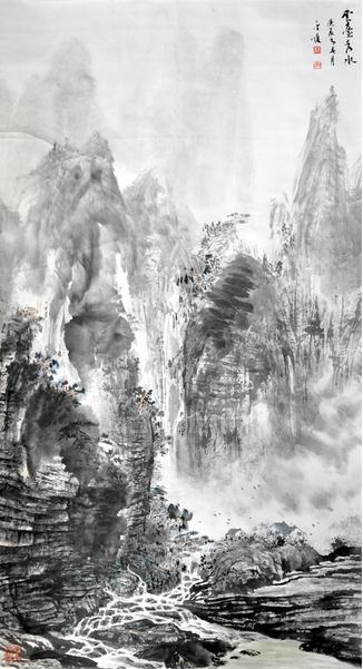 苍茫浑厚 意蕴深邃 ——读蔡金顺的山水画