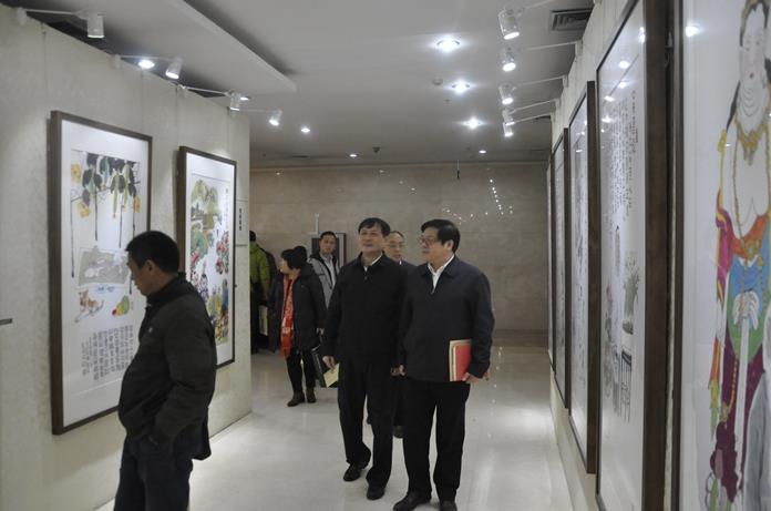 吕士民风俗画展亮相中国文联艺术家之家