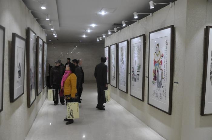 吕士民风俗画展亮相中国文联艺术家之家