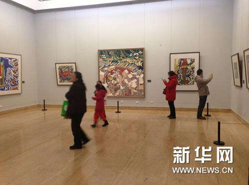 舟山渔民画展在中国美术馆举行