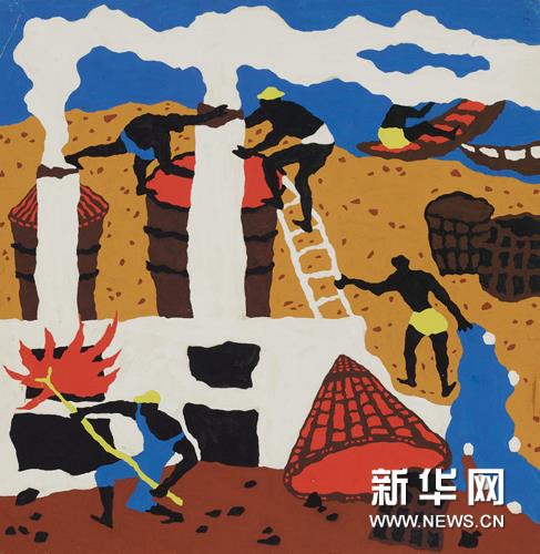 舟山渔民画展在中国美术馆举行