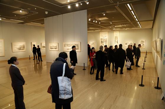 范一夫中国山水画展亮相中国美术馆(组图)
