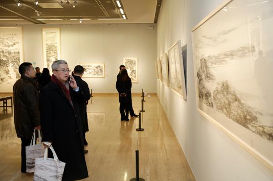 范一夫中国山水画展亮相中国美术馆(组图)