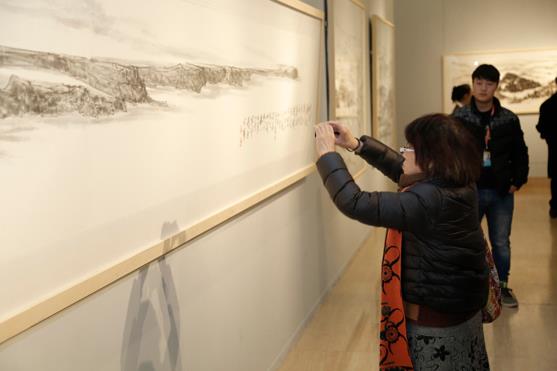 范一夫中国山水画展亮相中国美术馆(组图)