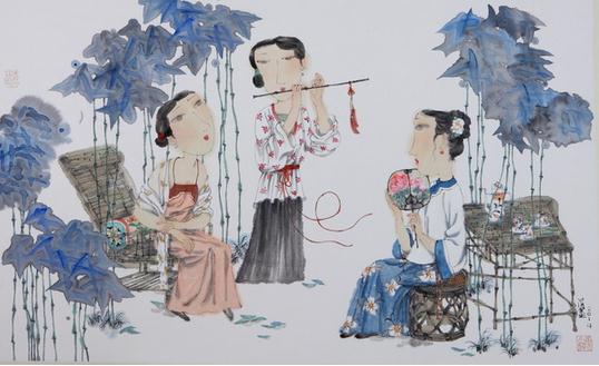 刘海粟美术馆“展望未来”马小娟