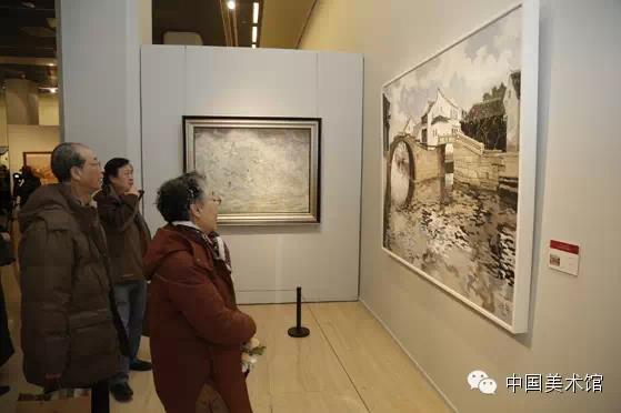 多幅中国风景油画在中国美术馆展出(组图)