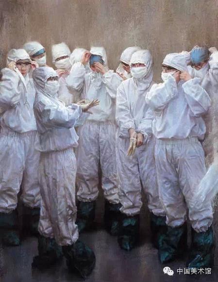 《洁白的屏障》 杜国浩 150x116cm 粉画2004年