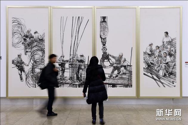 杭州举办“向人民汇报”美术作品展