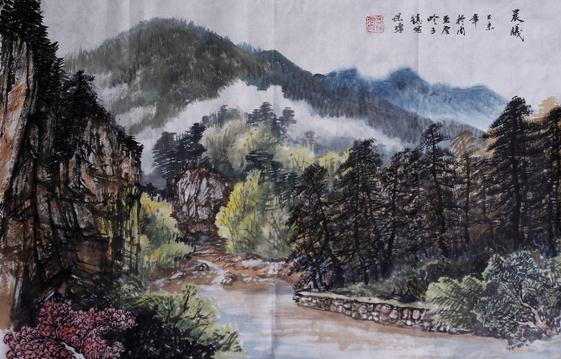 京风秦韵八人书画作品展在西安南大街茶城隆重开幕