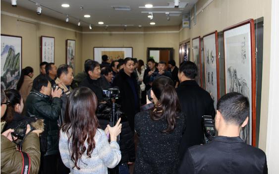 京风秦韵八人书画作品展在西安南大街茶城隆重开幕