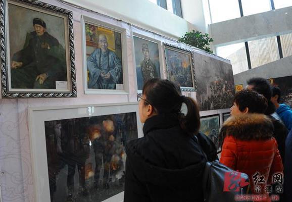 210件抗战书画作品湖南常德展出