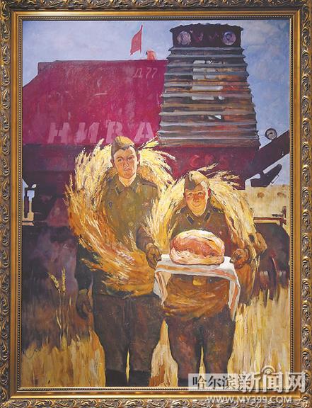 俄罗斯人民画家油画精品展哈尔滨启幕(组图)