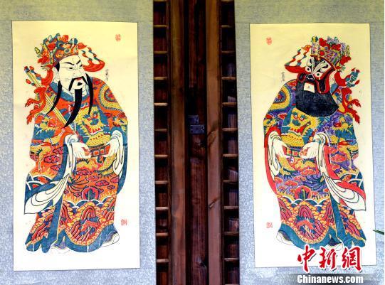 200余件中国民间木版年画、皮影艺术品亮相福建福州