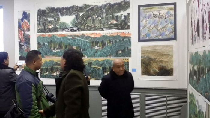 盛世华夏·甘肃国画院2015迎春书画展盛大启幕