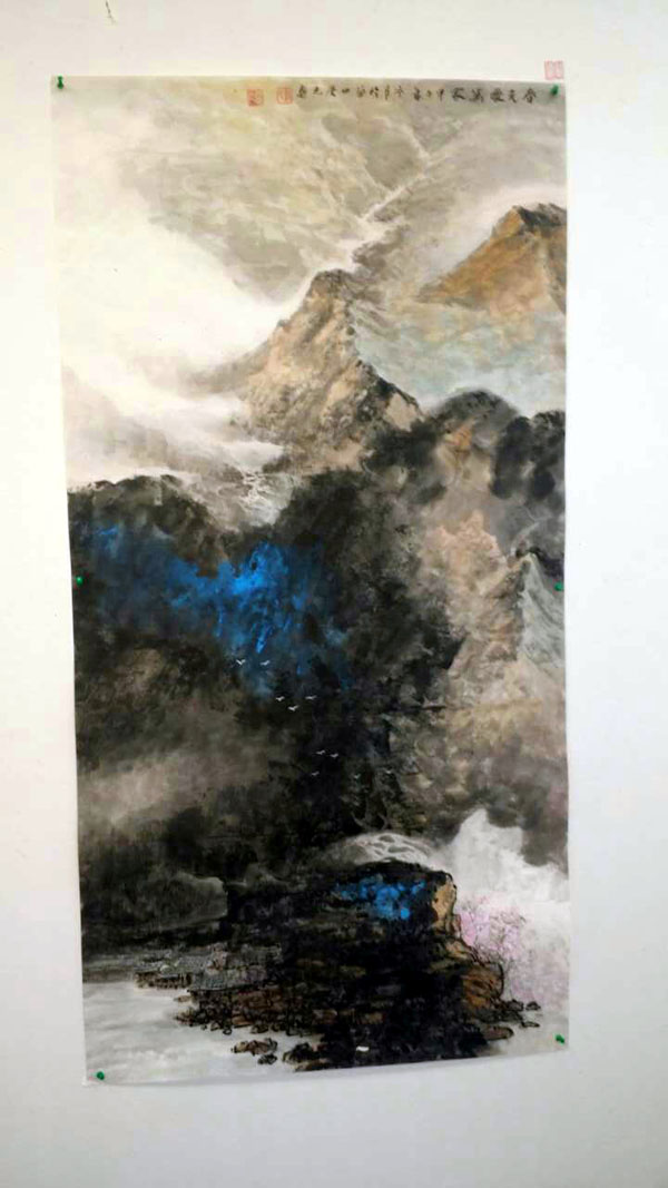 盛世华夏·甘肃国画院2015迎春书画展参展作品:刘庆元作品