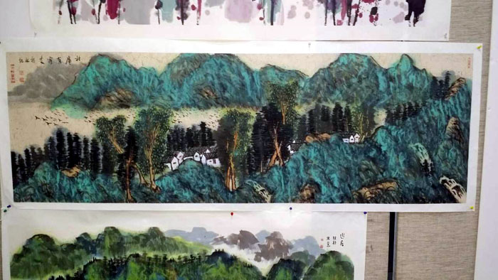 盛世华夏·甘肃国画院2015迎春书画展参展作品:陈桂林作品