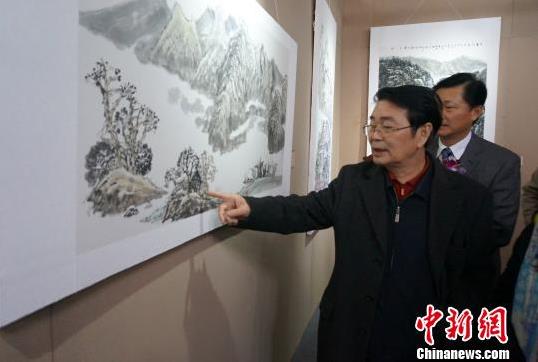 黄格胜领衔漓江画派走进荔浦画展