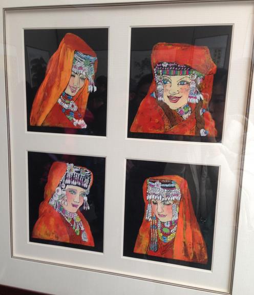 2015����ʡŮ�黭����Ʒչ�Ϸʾ�������������Ļ