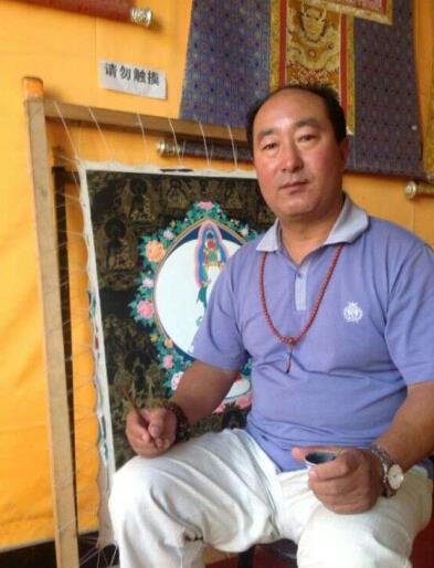 唐卡大师才让当周:工笔神韵 传承唐卡艺术